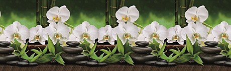 Фартук № 443 Орхидеи белые