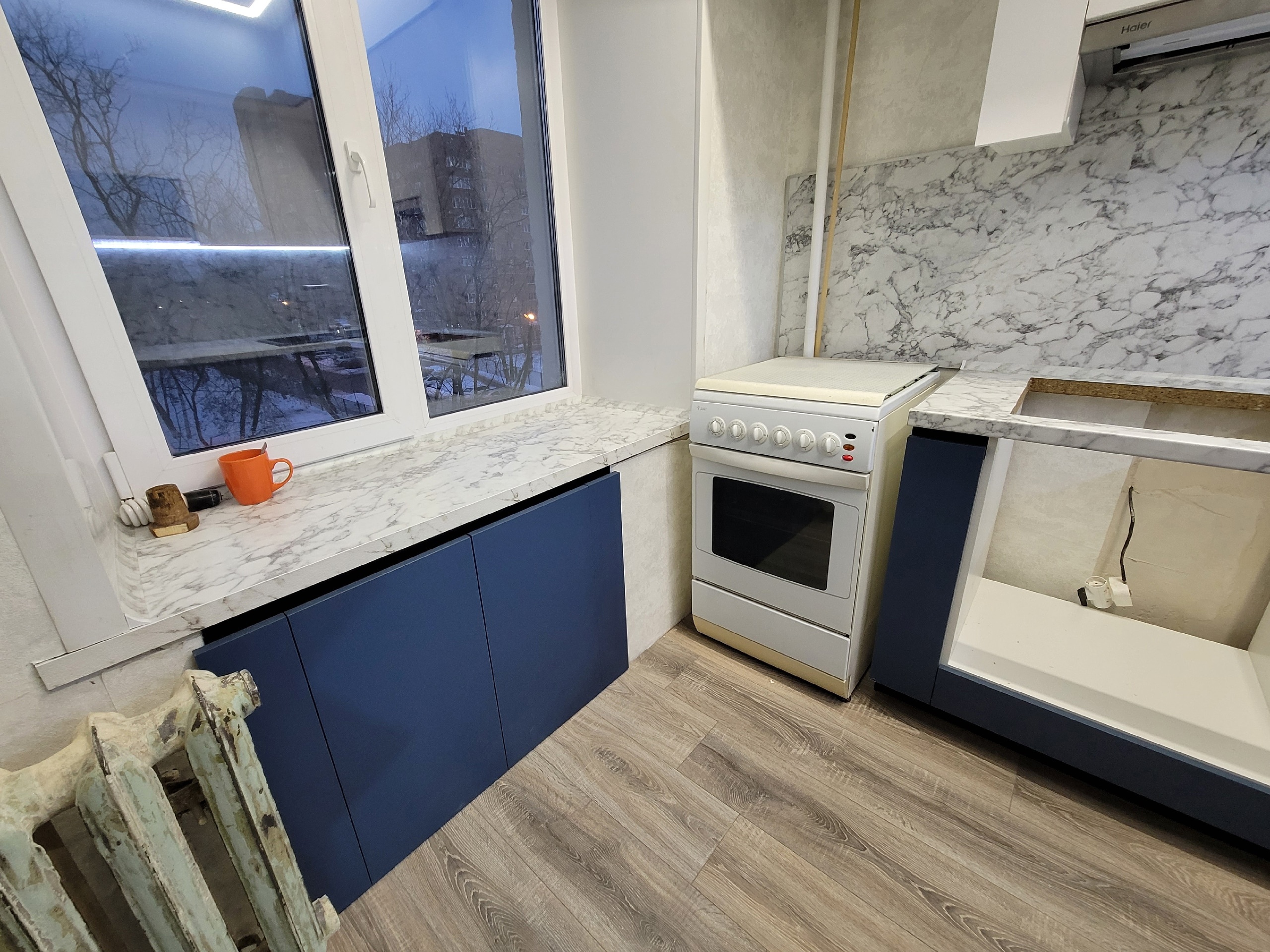 Кухня в хрущёвку фасады ALVIC