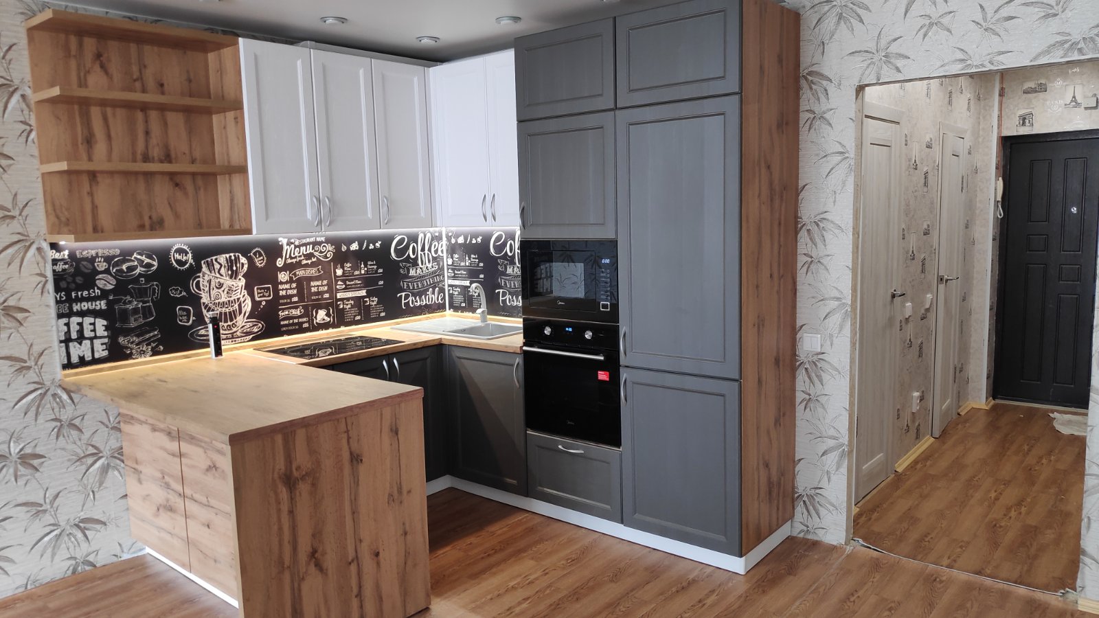 Кухни по индивидуальным размерам. Качественные фасады, хорошая фурнитура. 