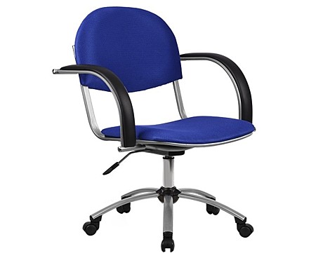 Кресло «Бейсик» (MA-70 AL)Ткань-сетка Синяя № 23